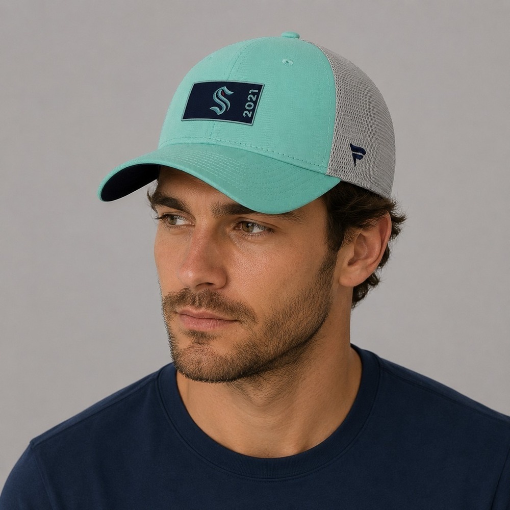 Men's Fanatics Blue Seattle Kraken Authentic Pro Rink Hockey NHL Hat NWT R15